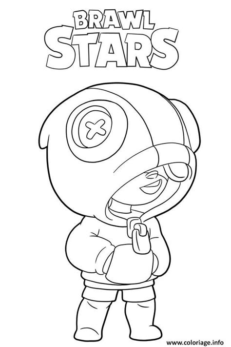 dessin brawl stars leon|Coloriage Leon Brawl Stars